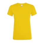 T-shirt barata de algodão em várias cores 150 g/m2 SOL'S Regent cor amarelo-escuro