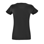 T-shirts de mulher ajustado de algodão 150 g/m2 SOL'S Regent Fit cor preto vista traseira