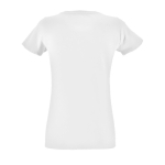 T-shirts de mulher ajustado de algodão 150 g/m2 SOL'S Regent Fit cor branco vista traseira