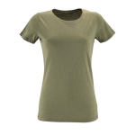 T-shirts de mulher ajustado de algodão 150 g/m2 SOL'S Regent Fit cor caqui