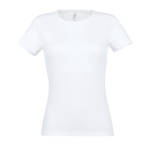 T-shirts para mulher em algodão semi cor branco nona vista