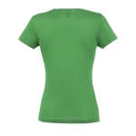 T-shirts para mulher em algodão semi cor verde vista traseira