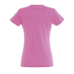 T-shirt para mulher em várias cores, algodão 190 g/m2 SOL'S Imperial cor cor-de-rosa vista traseira