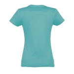 T-shirt para mulher em várias cores, algodão 190 g/m2 SOL'S Imperial cor turquesa vista traseira