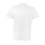 T-shirts para brindes de algodão semi cor branco vista traseira