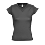 T-shirt cintada mulher com decote em V e algodão 150 g/m2 SOL'S Moon oitava vista