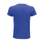 T-shirt unisexo em algodão orgânico suave 140 g/m2 SOL'S Epic cor azul real vista traseira