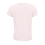 T-shirts unisexo ecológica com logo, algodão orgânico SOL'S Crusader cor rosa pastel vista traseira