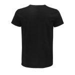 T-shirt unisexo ajustada em algodão orgânico 175 g/m2 SOL'S Pioneer cor preto vista traseira