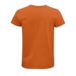 T-shirt unisexo ajustada em algodão orgânico 175 g/m2 SOL'S Pioneer cor cor-de-laranja vista traseira