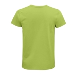 T-shirt unisexo ajustada em algodão orgânico 175 g/m2 SOL'S Pioneer cor verde-claro vista traseira