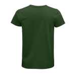 T-shirt unisexo ajustada em algodão orgânico 175 g/m2 SOL'S Pioneer cor verde-escuro vista traseira