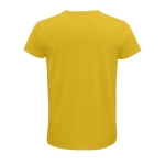 T-shirt unisexo ajustada em algodão orgânico 175 g/m2 SOL'S Pioneer cor dourado vista traseira