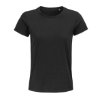 T-shirt eco para mulher em algodão orgânico 175 g/m2 SOL'S Pioneer cor preto terceira vista