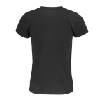 T-shirt eco para mulher em algodão orgânico 175 g/m2 SOL'S Pioneer cor preto vista traseira