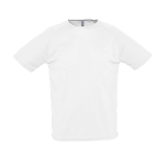 T-shirts transpiráveis com logo em poliester 140 g/m2 SOL'S Sporty cor branco nona vista