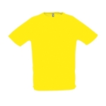 T-shirts transpiráveis com logo em poliester 140 g/m2 SOL'S Sporty cor amarelo sexta vista