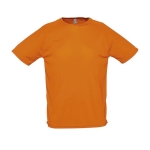 T-shirts transpiráveis com logo em poliester 140 g/m2 SOL'S Sporty cor cor-de-laranja