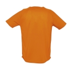 T-shirts transpiráveis com logo em poliester 140 g/m2 SOL'S Sporty cor cor-de-laranja vista traseira