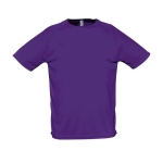 T-shirts transpiráveis com logo em poliester 140 g/m2 SOL'S Sporty cor violeta segunda vista