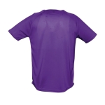 T-shirts transpiráveis com logo em poliester 140 g/m2 SOL'S Sporty cor violeta vista traseira