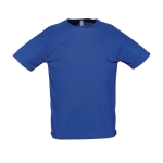 T-shirts transpiráveis com logo em poliester 140 g/m2 SOL'S Sporty cor azul real terceira vista