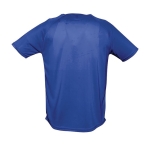 T-shirts transpiráveis com logo em poliester 140 g/m2 SOL'S Sporty cor azul real vista traseira