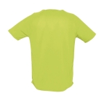 T-shirts transpiráveis com logo em poliester 140 g/m2 SOL'S Sporty cor verde-claro vista traseira