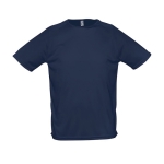 T-shirts transpiráveis com logo em poliester 140 g/m2 SOL'S Sporty cor azul-marinho