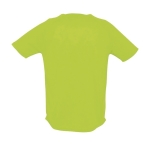 T-shirts transpiráveis com logo em poliester 140 g/m2 SOL'S Sporty cor verde fluorescente vista traseira