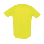 T-shirts transpiráveis com logo em poliester 140 g/m2 SOL'S Sporty cor amarelo fluorescente vista traseira