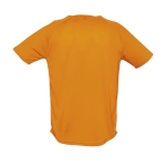 T-shirts transpiráveis com logo em poliester 140 g/m2 SOL'S Sporty cor cor-de-laranja fluorescente vista traseira