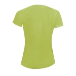 T-shirts desportivas transpiráveis em poliester 140 g/m2 SOL'S Sporty cor verde-claro vista traseira