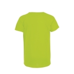 T-shirt desporto infantil poliester transpirável 140 g/m2 SOL'S Sporty cor verde fluorescente vista traseira