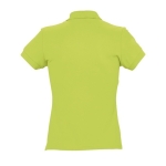 Polos com logo slim fit para mulher em algodão 170 g/m2 SOL'S Passion cor verde-claro vista traseira