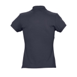 Polos com logo slim fit para mulher em algodão 170 g/m2 SOL'S Passion cor azul-escuro vista traseira