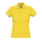 Polos com logo slim fit para mulher em algodão 170 g/m2 SOL'S Passion cor dourado