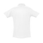 Polos personalizados de algodão ringspun 210 g/m2 SOL'S Spring cor branco vista traseira