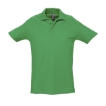 Polos personalizados de algodão ringspun 210 g/m2 SOL'S Spring cor verde oitava vista