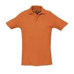 Polos personalizados de algodão ringspun 210 g/m2 SOL'S Spring cor cor-de-laranja