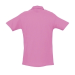 Polos personalizados de algodão ringspun 210 g/m2 SOL'S Spring cor cor-de-rosa vista traseira