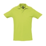 Polos personalizados de algodão ringspun 210 g/m2 SOL'S Spring cor verde-claro oitava vista