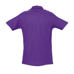 Polos personalizados de algodão ringspun 210 g/m2 SOL'S Spring cor roxo vista traseira