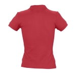 Polo de qualidade para mulher, algodão ringspun 210 g/m2 SOL'S People cor vermelho vista traseira