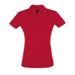 Polos personalizados em algodão ringspun 180 g/m2 SOL'S Perfect Women cor vermelho quinta vista