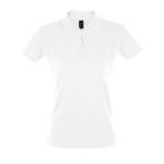 Polos personalizados em algodão ringspun 180 g/m2 SOL'S Perfect Women cor branco nona vista