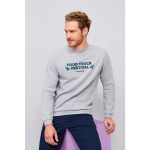 Sweatshirt de poliester e algodão de tacto suave 260 g/m2 SOL'S Spider cor branco