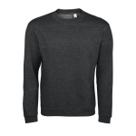 Sweatshirt de poliester e algodão de tacto suave 260 g/m2 SOL'S Spider cor cinzento-escuro sexta vista