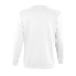 Sweatshirt personalizada, algodão, poliester 280 g/m2 SOL'S New Supreme cor branco vista traseira