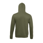 Sweatshirts em algodão e poliester com capuz 280 g/m2 SOL'S Snake cor verde militar vista traseira